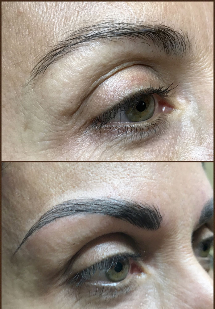 Microblading avant/après
